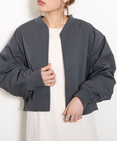 ジャケット Ma 1 袖ギャザーｍａ １ 贈答