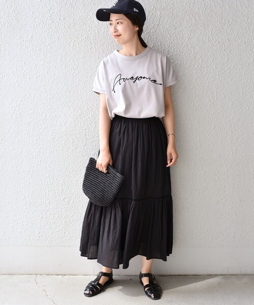 tシャツ エンブロイダリードッキング / Tシャツ / S レディース シアーエンブロイダリーTシャツ – Darich (ダーリッチ)