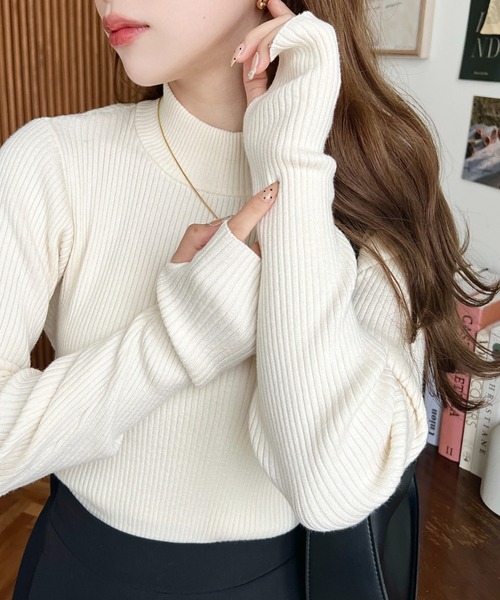 新品タグ付き■指ぬき ボートネック リブニット■ネイビー■アパルトモン 新品タグ付き□指ぬき ボートネック リブニット□ネイビー