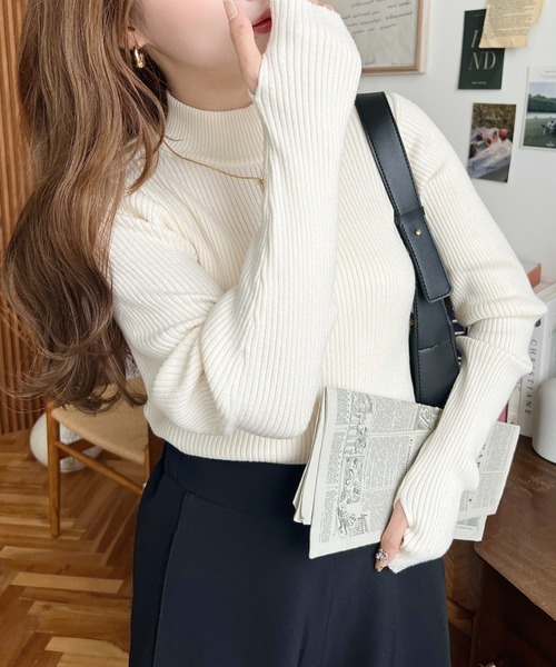 moment+ ニット セーター 「累計販売枚数2万枚突破！」12G ボトル