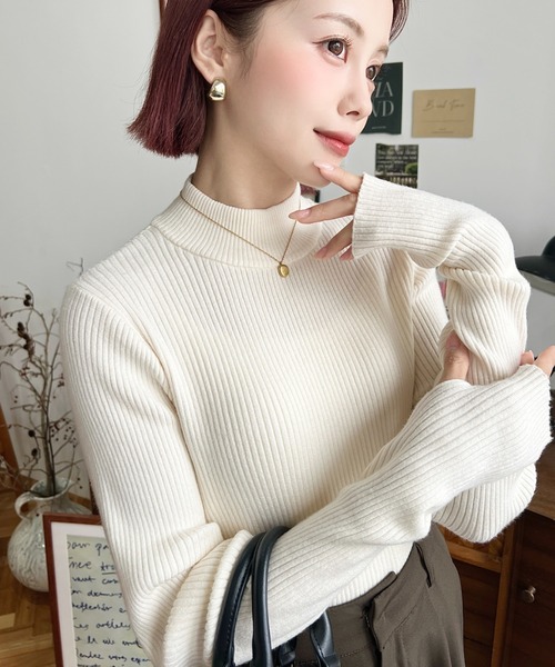 moment+ ニット セーター 「累計販売枚数2万枚突破！」12G ボトル