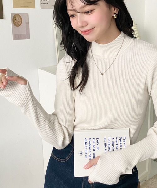 DEUXIEME CLASSE 今季美品♡指ぬきニット moment+ ニット セーター 「累計販売枚数2万枚突破！」12G 指ぬき