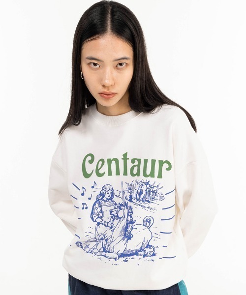 THE CENTAUR トレーナー スウェット A'GEM/9 × .kom「THE