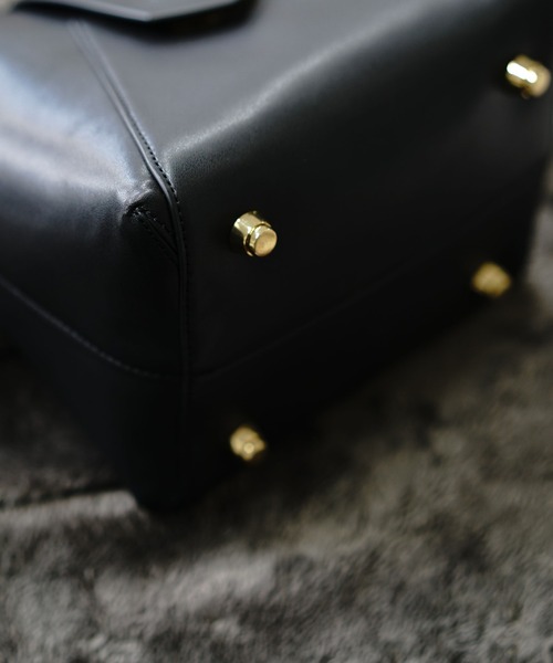 〈美品〉HASHIBAMI ハシバミ★ムートン ダイヤブロック柄　バッグ 美品〉HASHIBAMI ハシバミ☆ムートン ダイヤブロック柄 バッグ
