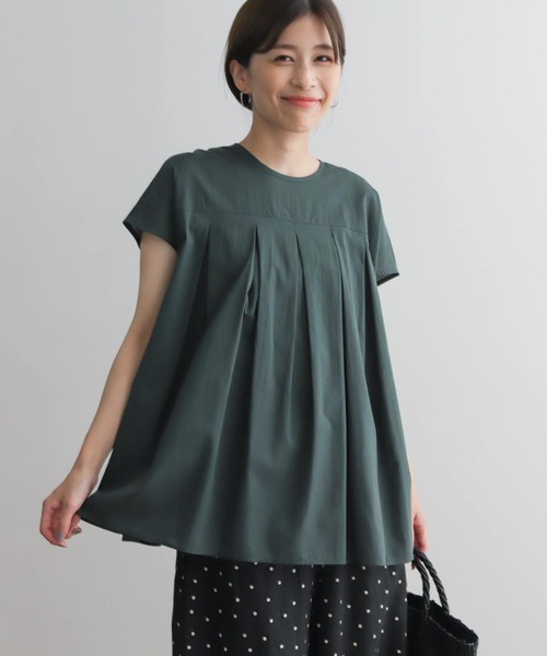 URBAN RESEARCH DOORS - 【新品】アーバンリサーチドアーズ  タックフレンチブラウス URBAN RESEARCH DOORS - URBAN RESEARCH DOORS 新品タグ付き
