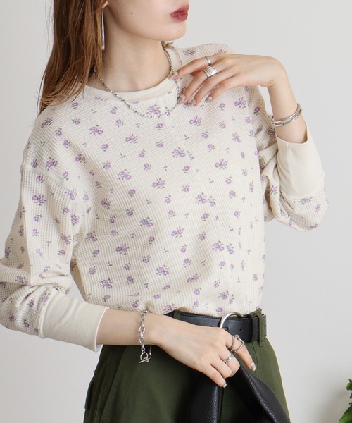 JEMORGAN（ジェーイーモーガン） スマホショルダー tシャツ ワッフル花