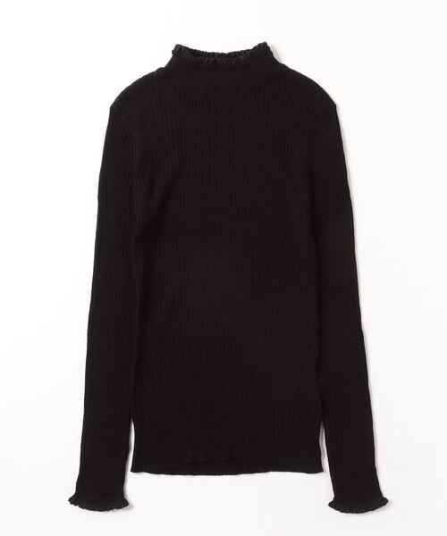 ニット セーター vent blanc  ヴァンブラン コットンリブレース付プルオーバー レディース and it_ コットンニット レディース 綿 カシュクール Vネック 秋