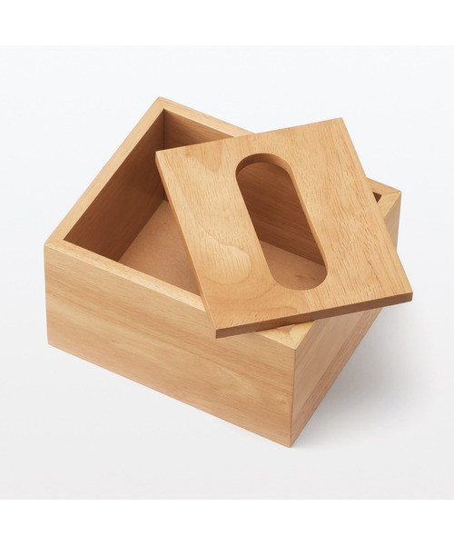 無印良品（MUJI） 収納 木製ティシューボックス／卓上用 : ZOZOTOWN