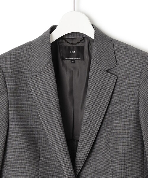 23区ウール テーラードジャケット 40 セール】 【洗える】ウールライクカルゼ テーラードジャケット