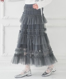 Lovilyn スカート ティアードチュールスカート : ZOZOTOWN Yahoo!店