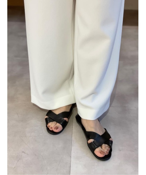 CORSO ROMA  サンダル　38 CORSO ROMA,9 「CORSO ROMA，9」 フラットサンダル 38 ブラウン