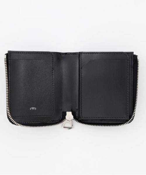 ⭐️未使用級⭐️ ITTI イッチ　クロコダイル　二つ折り財布　収納多数　ブラック ITTI (イッチ) | CRISTY SMART MID WLT.5 / BRIDLE CROCO