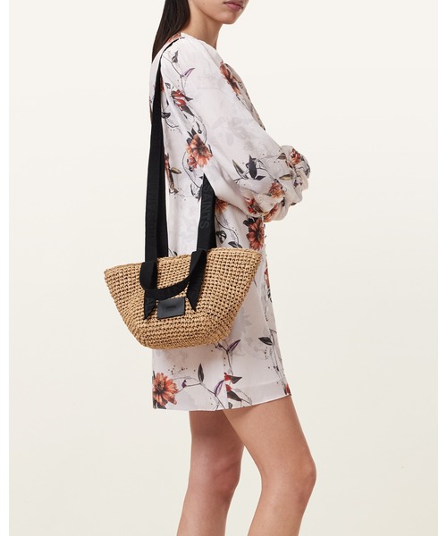 ALLSAINTS（オールセインツ） トートバッグ CELAYNE MINI STRAW TOTE