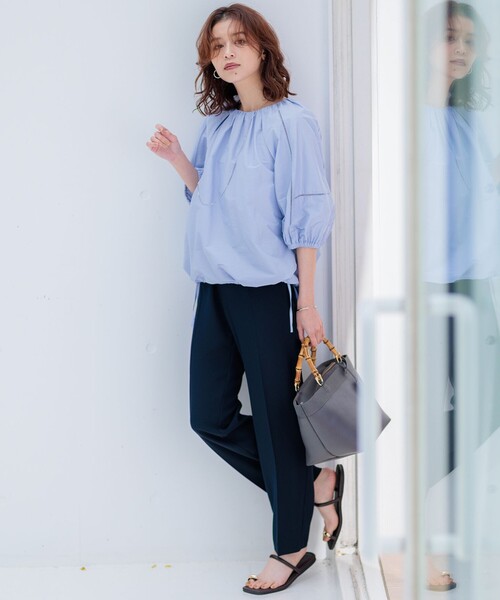 23区（ニジュウサンク） ブラウス シャツ 「洗える」シャルマンエン