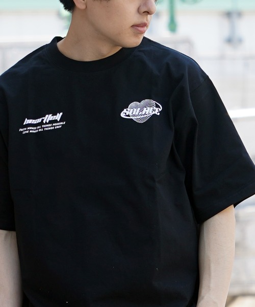 tシャツ 「unisex」オーロラリフレクター ハートロゴ Tシャツ