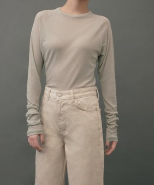 tシャツ 「IRIS 47」sheer long sleeve tops　シアーロングスリーブトップス レディース IRIS47 tシャツ 「IRIS 47」sheer long sleeve tops シアー