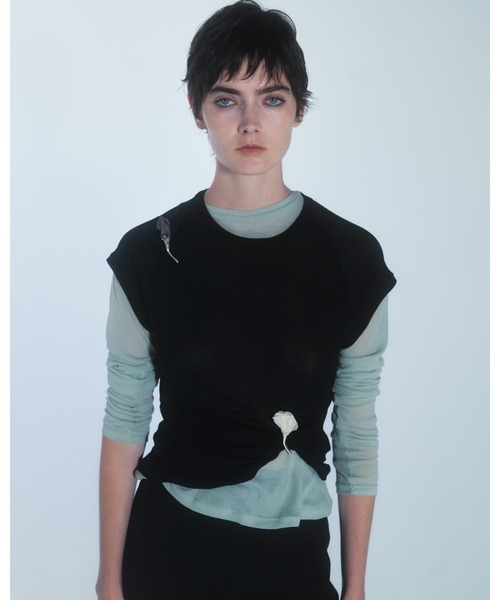 tシャツ 「IRIS 47」sheer long sleeve tops　シアーロングスリーブトップス レディース IRIS47 tシャツ 「IRIS 47」sheer long sleeve tops シアー