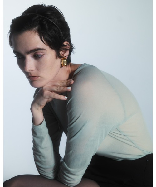 tシャツ 「IRIS 47」sheer long sleeve tops　シアーロングスリーブトップス レディース IRIS47 tシャツ 「IRIS 47」sheer long sleeve tops シアー