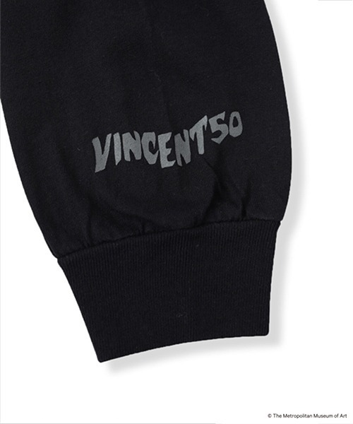 tシャツ VINCENT50 Original Long Tee / バンソンサンカント オリジナルロングティー レディース メンズ VINCENT50 Original Long Tee Black