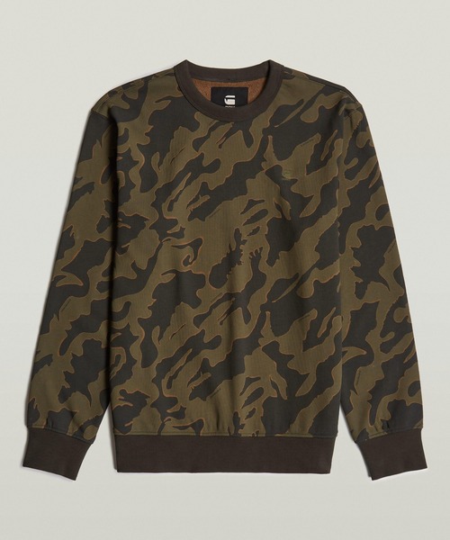 G-STAR RAW トレーナー スウェット ISLAND CAMO SWEATER/カモフラ