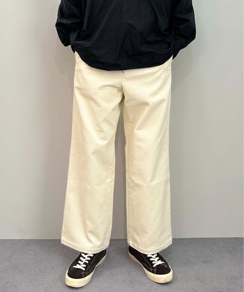 【関税込 日本発送】DSQUARED2 コーデュロイワイドパンツ メンズ コーデュロイワイドパンツ ボトムス 長ズボン 中学生