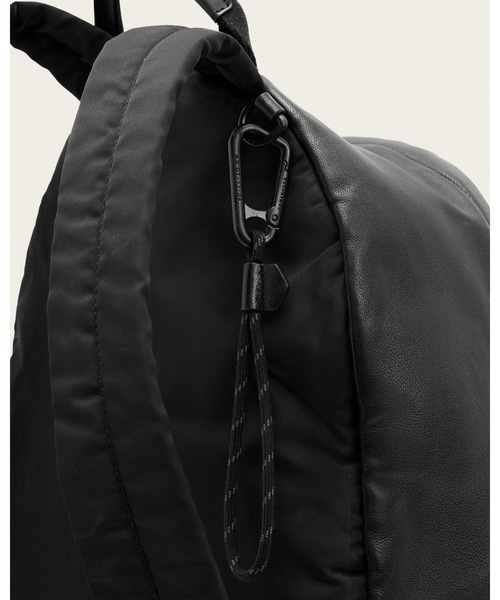 ALLSAINTS デイバック リュック CARABINER EMBOSSED LEATHER