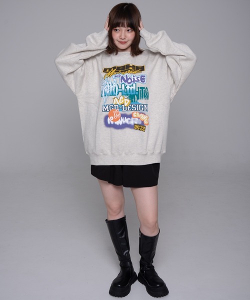 トレーナー スウェット 「mahagrid/マハグリッド」POSTER SWEATSHIRT/ポスターデザイン スウェットシャツ レディース メンズ MAHAGRID トレーナー スウェット 「mahagrid/マハグリッド