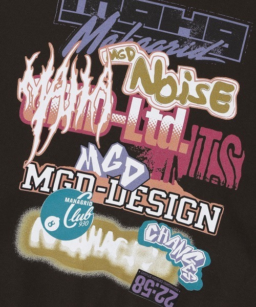 トレーナー スウェット 「mahagrid/マハグリッド」 LOGO LIST SWEATSHIRT/ロゴ リスト スエットシャツ レディース メンズ セール】『mahagrid/マハグリッド』 LOGO LIST SWEATSHIRT/ロゴ