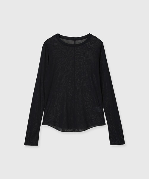 anuans tシャツ シアーストレッチクルーネックTEE レディース
