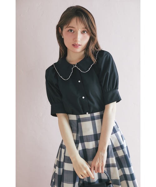 tocco closet（トッコ クローゼット） ブラウス シャツ 配色メロウ