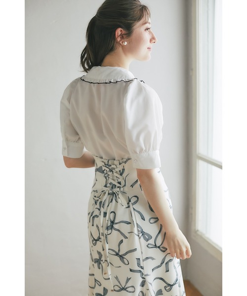 tocco closet（トッコ クローゼット） ブラウス シャツ 配色メロウ