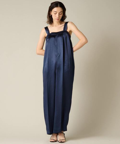 新品　Liesse 定価¥2万9700円　サテンオールインワン レディース Liesse（リエス） パンツ 稲沢朋子さんコラボサテンオールインワン