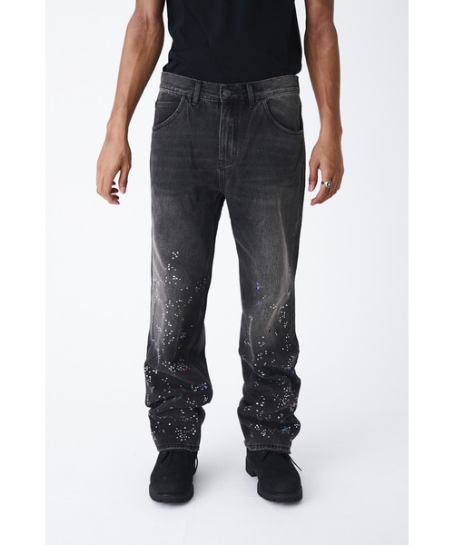 Supplier ロゴ入り 黒デニムパンツ SUPPLIER（サプライヤー）の「SUPPLIER/サプライヤー MONOGRAM