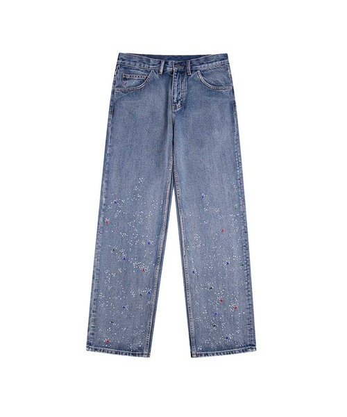 デニムパンツ ブラック｜SUPPLIER SUPPLIER ジーンズ デニムパンツ｜Rhinestone Denim Pants