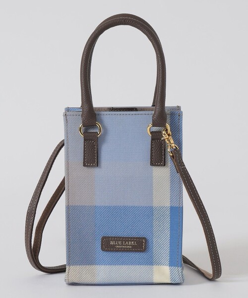 ブルーレーベル　クレストブリッジチェックPVCポシェット BLUE LABEL CRESTBRIDGE ショルダーバッグ バッグ クレスト