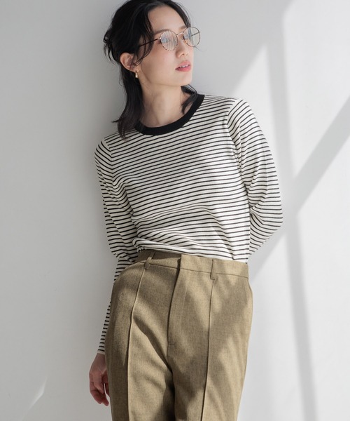 りあページ LOWRYS FARM スラックス パンツ ラナテックフレアパンツ 116727