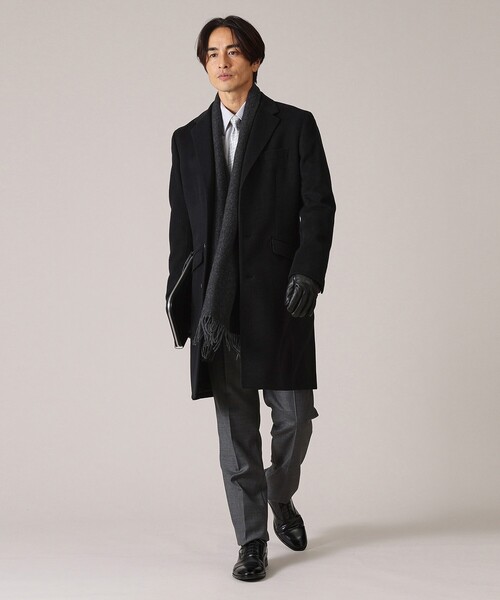 TAKEO KIKUCHI（タケオキクチ） マフラー 「洗えるカシミヤ」大きめ