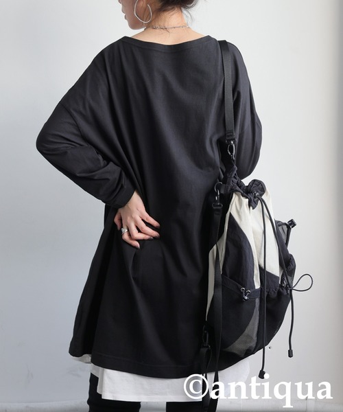 tシャツ ベーシックロングTシャツ レディース メンズ | antiqua | 22