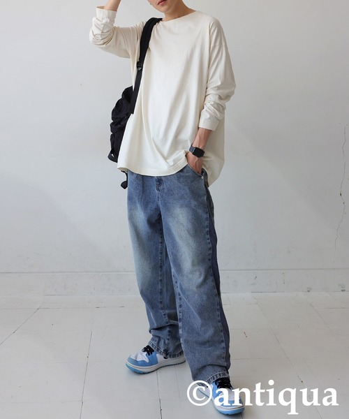 tシャツ ベーシックロングTシャツ レディース メンズ | antiqua | 17