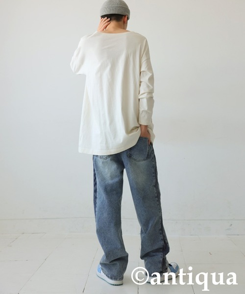 tシャツ ベーシックロングTシャツ レディース メンズ | antiqua | 15