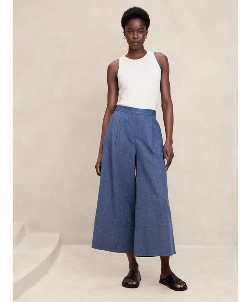 BANANA REPUBLIC FACTORY STORE」 イージーパンツ L ライト