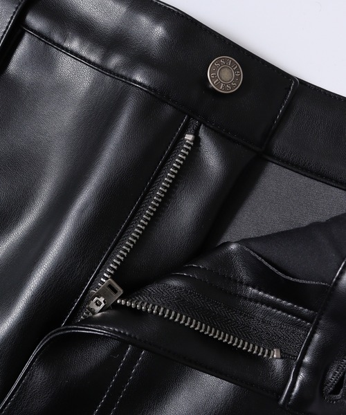 GUESS パンツ GO RAYMOND PU CARPENTER PANT 合成皮革 ワイド