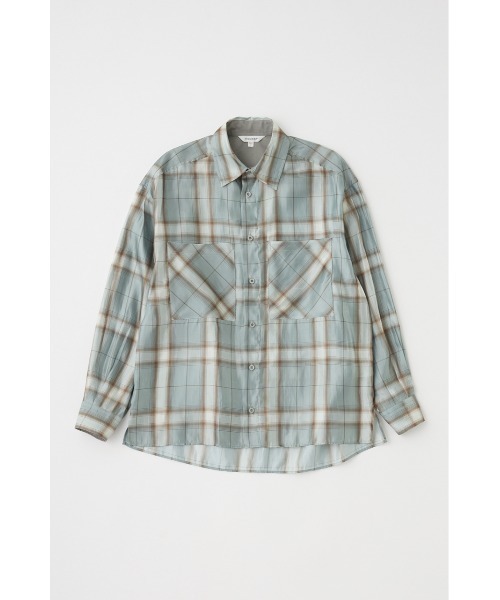 MOUSSY ブラウス シャツ MIX CHECK LOOSE レディース : ZOZOTOWN