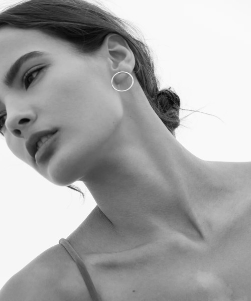 ピアス 「AURORE HAVENNE」ラージ　サークル　ピアス　シルバー　ゴールド　ユニセックス レディース メンズ_7