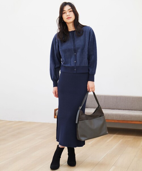 ANY（エニィ） セットアップ フェザーカーディガン×ニットスカート