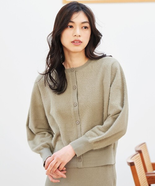 ANY（エニィ） セットアップ フェザーカーディガン×ニットスカート