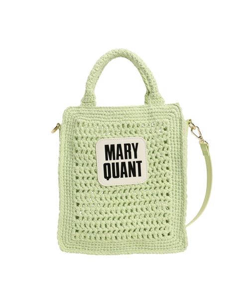 ⭐︎最終価格⭐︎MERCURYDUO MARYQUANTコラボ クロシェ風ロゴバッグ マーキュリーデュオ MERCURYDUO 【MARY QUANTコラボ】クロシェ風