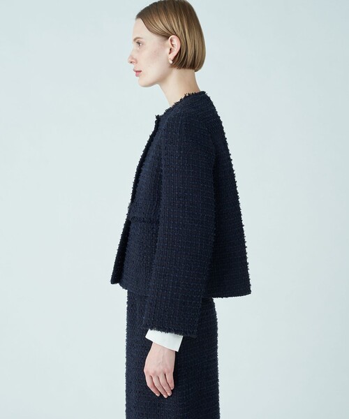 Ballsey（ボールジィ） ツイードジャケット 36 ネイビー レディース