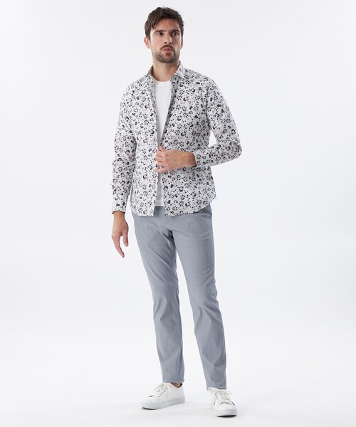 EPOCA UOMO シャツ オリジナルフラワープリントシャツ メンズ