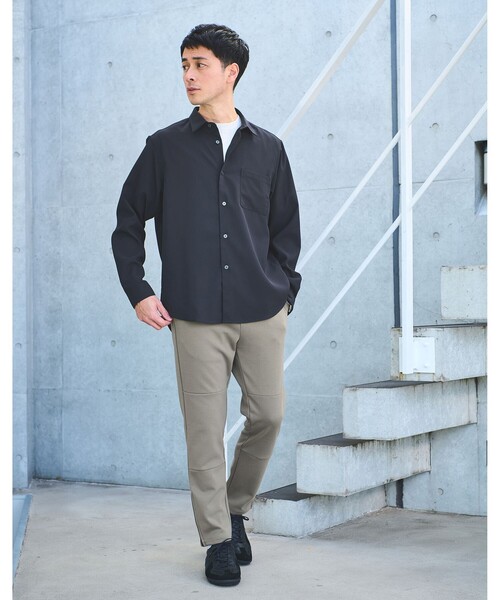 【green label relaxing】ドレープ リラックス 長袖 シャツ green label relaxing（グリーンレーベルリラクシング）の